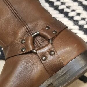 Frye Brown Heeled Boots